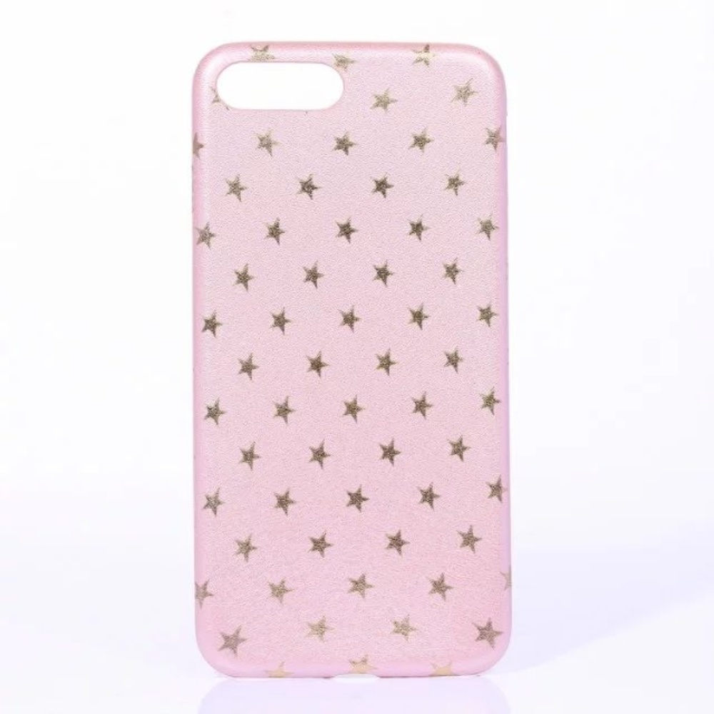 NEW iPhone X/XS Pink and Gold Stars Case